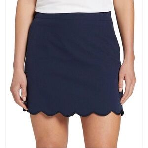 Walter Hagen Navy Scalloped Mini Skirt - Size 4